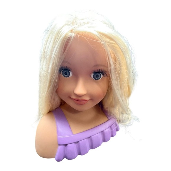 Trista Doll Hair Styling Head Our Generation Blonde Hair Blue Eyes Battat - Picture 1 of 16